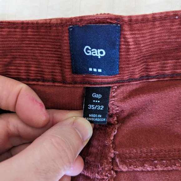 Gap Corduroy Red Pants - Picture 3 of 8